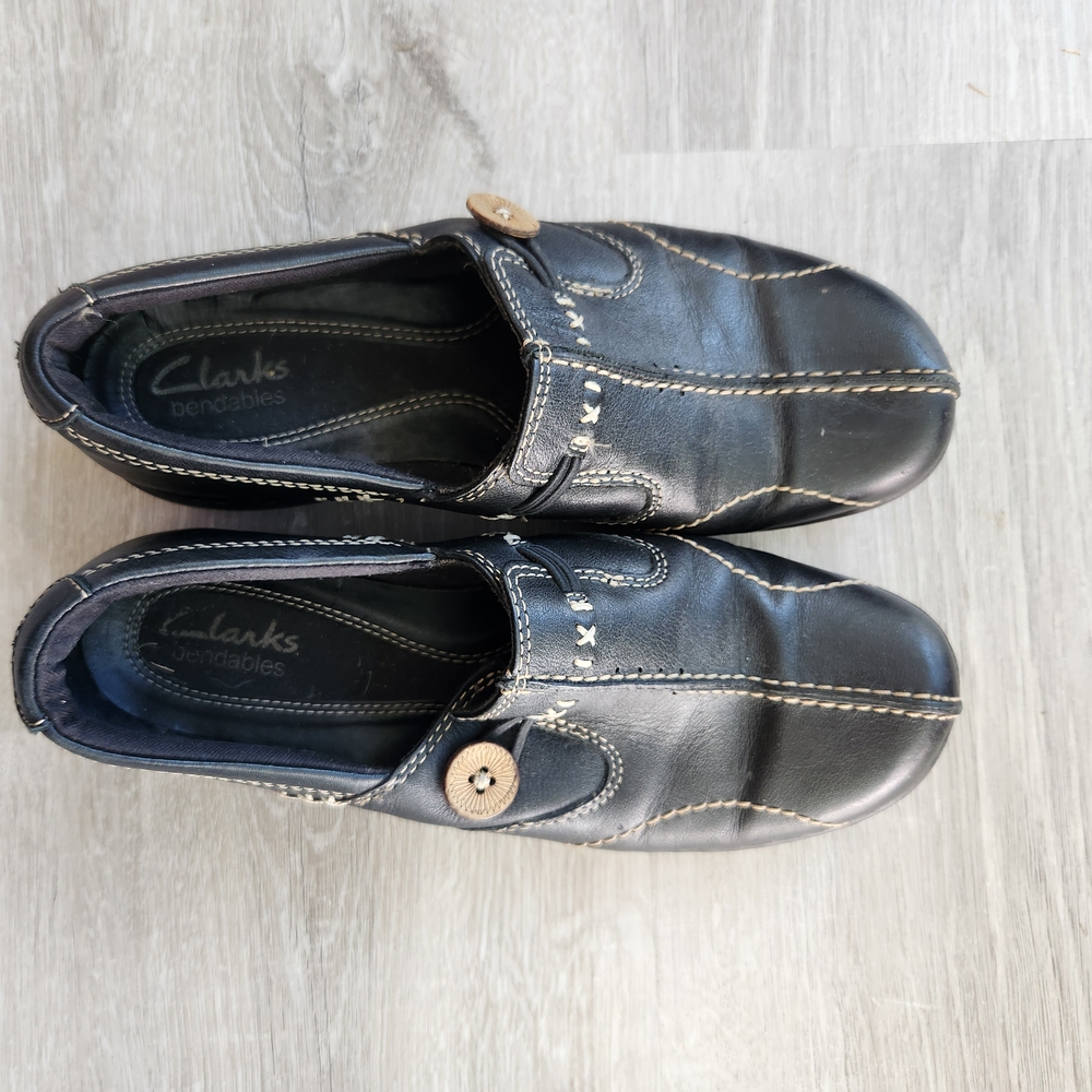 Clarks Dark Brown Leather Loafers
